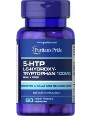 5 HTP  100 mg 60 capsulas PURITANS Pride 