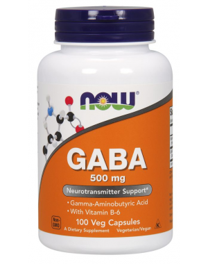 GABA 500mg 100 Veg Caps NOW Foods