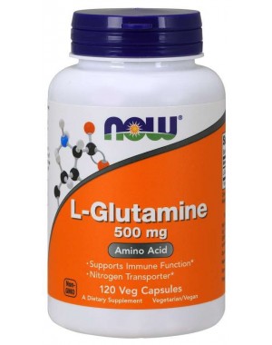 Glutamina 500 mg 120 Capsules NOW Foods