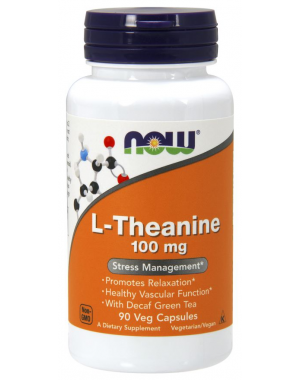 L Theanine 100 mg 90 Veg Caps NOW Foods
