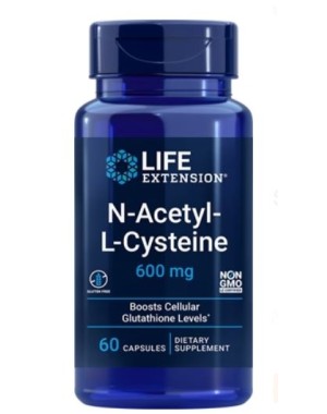 NAC N Acetyl L Cysteine 600mg 60caps LIFE Extension