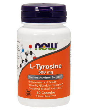 L Tyrosine 500 mg 60 Capsules NOW Foods