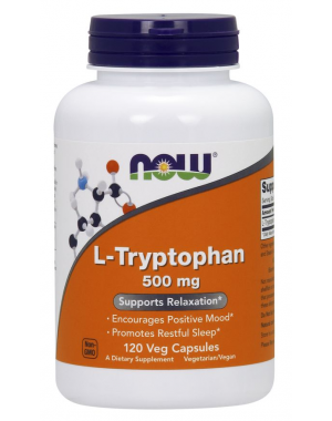 L Tryptophan 500 mg 120 Veg Capsules NOW Foods