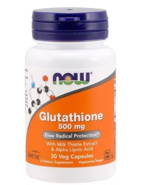Glutathione 500 mg 30 Veg Capsules NOW Foods