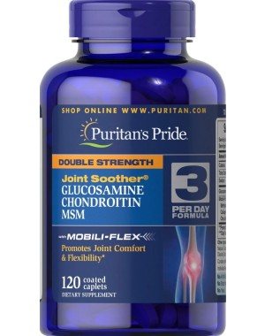 Glucosamina e Chondroitina Double Strength & MSM 120 caplets PURITANS