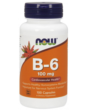 Vitamina B6 100 mg 250 Capsules NOW Foods