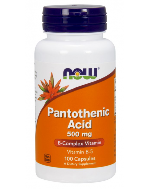 Pantothenic Acid b5 500 mg 100 Capsules NOW Foods