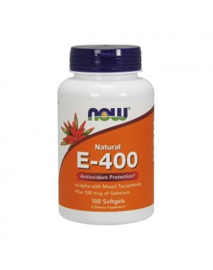 Vitamina E 400 IU 100 Softgels NOW Foods