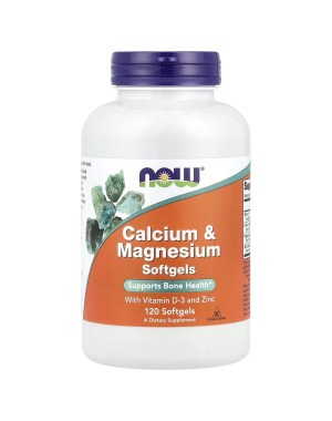 Calcium Magnesium 120 Softgels Now foods