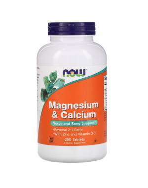 Magnesium & Calcium With Zinc and Vitamin D-3, 250 Tablets