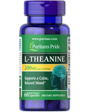 L Theanine 60 Rapid Capsules PURITANS PRIDE