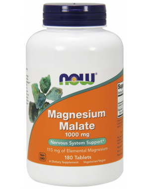 Magnesio Malate 1000mg 180 tabs NOW Foods