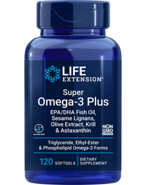  Super Omega 3 PLUS - EPA / DHA 120 caps LIFE Extension