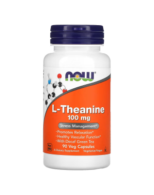 L-Theanine 100 mg 90 Veg  Capsules Now Foods