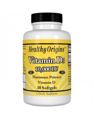 Vitamin D3 10.000 IU 30 softgels HEALTHY Origins