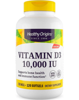 Vitamina D3 10.000 IU 120 Softgels HEALTHY Origins