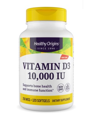 Vitamina D3 10.000 120s HEALTHY Origins com Mct Oil