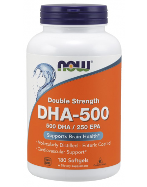 DHA 500mg 180 Softgels NOW Foods