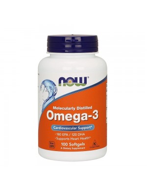 Omega 3 1000mg 100 Softgels NOW Foods