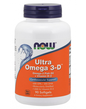 Ultra Omega 3 D 90 Softgels NOW Foods