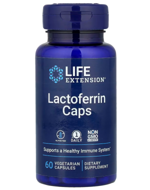 Lactoferrin Caps, 60 Vegetarian Capsules (300 mg per Capsule) Life Extension