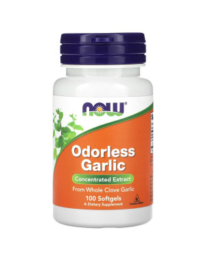 Odorless Garlic, Concentrated Extract, 100 Softgels (25 mg per Softgel)