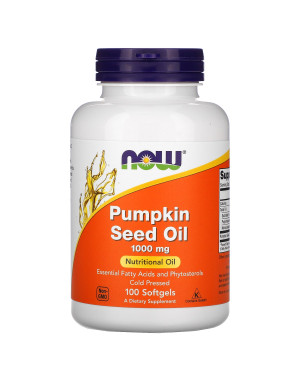 Pumpkin Seed Oil, 100 Softgels (1,000 mg per Softgel) Now