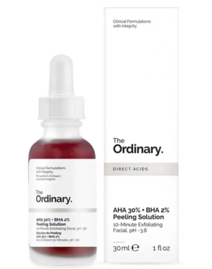 Kit com 2 unidades AHA 30% + BHA 2% Peeling Solution  The Ordinary  30ml