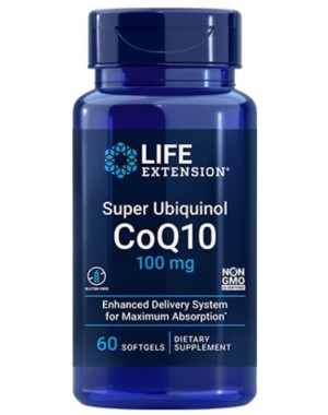 Super Ubiquinol CoQ10 100mg 60 caps LIFE Extension