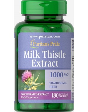 Milk Thistle Extract 1000mg 180softgels PURITANS Pride