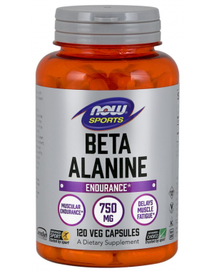 Beta Alanina  750 mg 120 Capsules NOW Foods