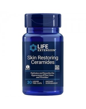 Skin Restoring Ceramides 30 Veg caps LIFE Extension