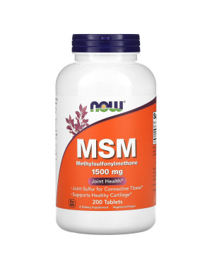 MSM, 1,500 mg, 200 Tablets Now
