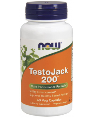 TestoJack 200 60 Veg Capsules NOW Foods