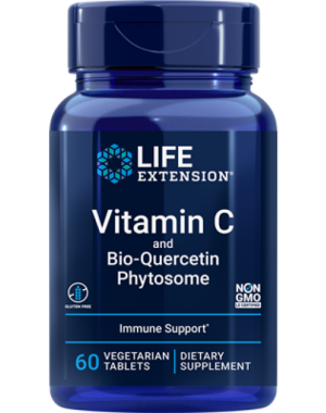 Vitamina C e Bio Quercetin Phytosome 60 vegetarian tablets LIFE Extension