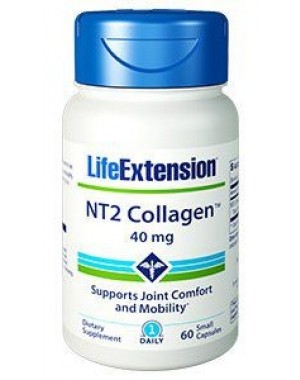 NT2 Colágeno 40mg 60 caps LIFE Extension vencimento:06/2022