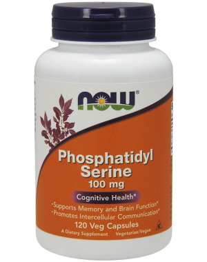 Phosphatidyl Serine 100mg 120 veg Capsules NOW Foods
