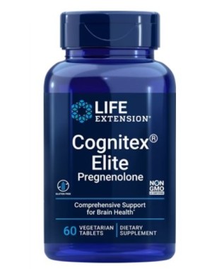 Cognitex ELITE Pregnenolone 60 veg tablets LIFE Extension