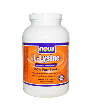 L-Lysine Pure Powder, 1 lb (454 g)