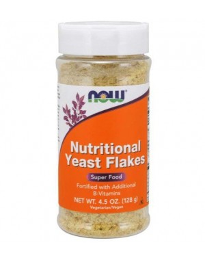 Nutritional Yeast Flakes 4.5 oz 128g NOW Foods