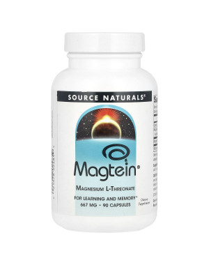 Source Naturals, Magtein, Magnesium L-Threonate, 90 Capsules