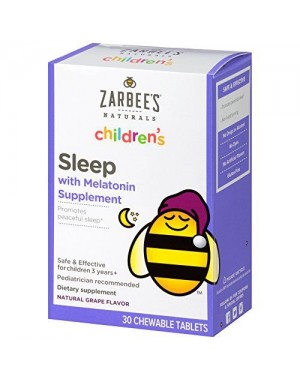 Melatonina Infantil Zarbee's Naturals 1mg Mastigável - 30 tablets