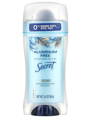 Desodorante de coco sem alumínio Secret 