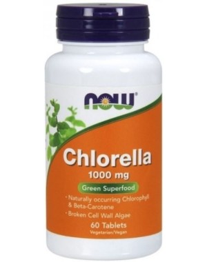 Chlorella 1000mg 60 tablets NOW Foods