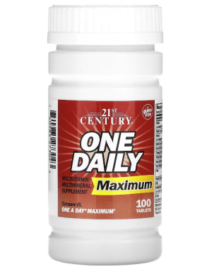 One Daily, Maximum, 100 Tablets 21st Century