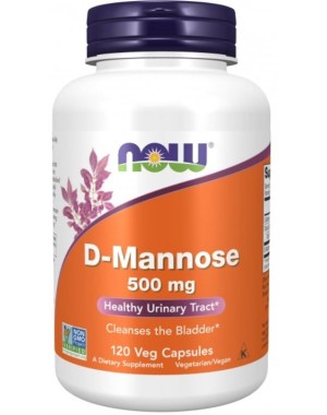 D Mannose 500 mg 120 Veg Capsules NOW Foods