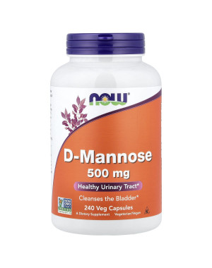 D-Mannose, 500 mg, 240 Veg Capsules Now