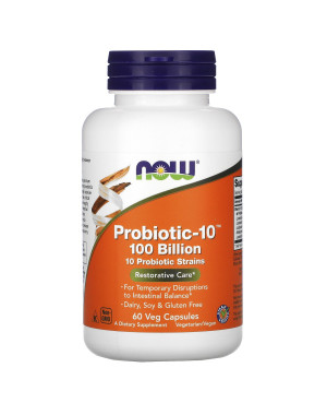 Probiotic-10, 100 Billion, 60 Veg Capsules Now