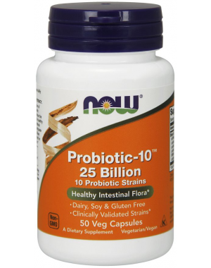 Probiotic 10 25 Billion 50 Veg Capsules NOW Foods