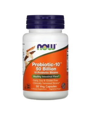 PROBIOTIC-10 50 BILLION 50 VCAPS Now foods